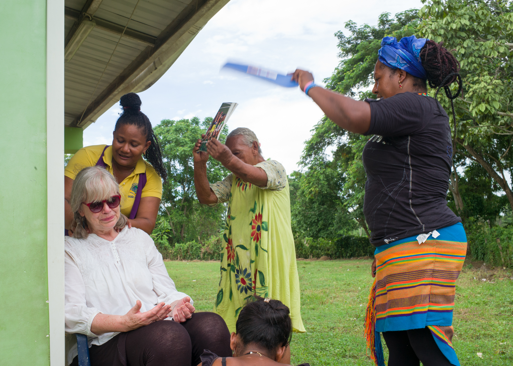 Juana-pastor-Mama Carmen fanning me